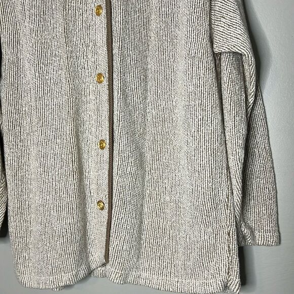 Vintage Helen Hsu Tan/Brown Cardigan Size  XL - Picture 2 of 10